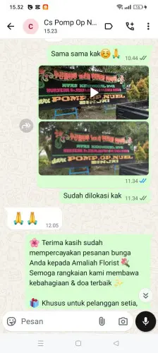 Testimonial Papan Bunga patrolsari