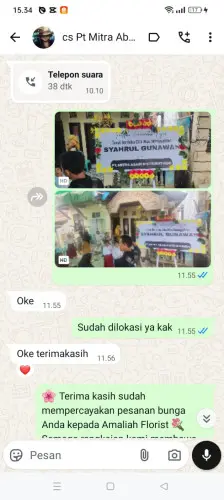 Testimonial Papan Bunga patrolsari